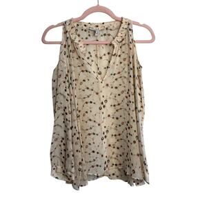 Derek Lam 10 Crosby Floral Silk Cold Shoulder Blouse